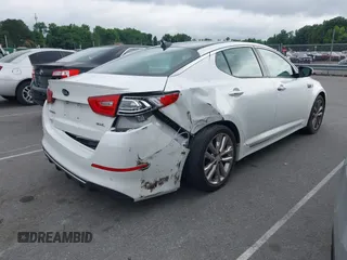 2015 Kia Optima SX Turbo with VIN 5XXGR4A69FG443396, listed as a IAAI auction lot 42464162 with 118,094 mi miles and . Bid and sale history available at DreamBid. Image 4.