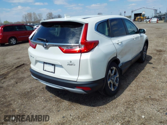 2017 Honda CR-V EX-L with VIN 5J6RW2H81HL015221, listed as a IAAI auction lot 41925455 with 30,333 mi miles. Bid and sale history available at carsss.com. Image 4.