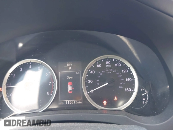 2014 Lexus IS 250 with VIN JTHCF1D24E5011721, listed as a IAAI auction lot 42374087 with 115,613 mi miles and . Bid and sale history available at DreamBid. Image 7.
