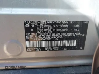 2021 Toyota RAV4 Hybrid XSE with VIN 2T3E6RFV3MW006825, listed as a IAAI auction lot 41787718 with 45,979 mi miles. Bid and sale history available at carsss.com. Image 9.