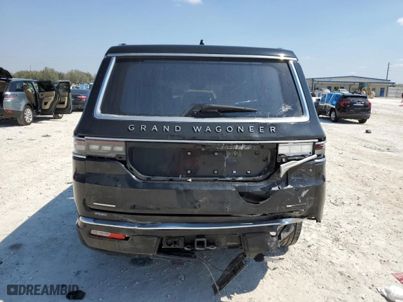 2022 Jeep Grand Wagoneer Series III with VIN 1C4SJVGJ0NS105456, listed as a Copart auction lot 46750515 with 26,706 mi miles and Salvage Title. Bid and sale history available at carsss.com. Image 6.