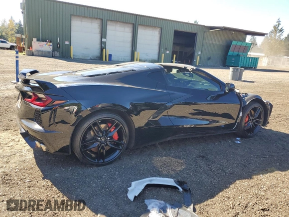 2021 Chevrolet Corvette 2LT with VIN 1G1YB2D46M5117525, listed as a Copart auction lot 65410514 with 11,480 mi miles and Salvage Title. Bid and sale history available at carsss.com. Image 3.