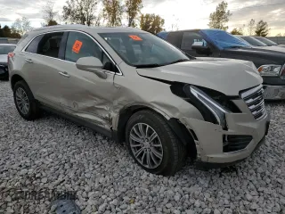 2017 Cadillac XT5 Luxury AWD with VIN 1GYKNDRS2HZ176927, listed as a Copart auction lot 73042313 with Not Provided miles and Salvage Title. Bid and sale history available at carsss.com. Image 4.