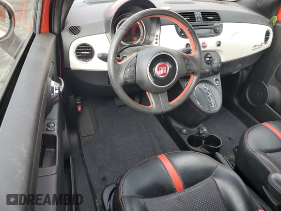 2015 FIAT 500e with VIN 3C3CFFGE1FT507277, listed as a Copart auction lot 51391845 with 88,760 mi miles and Salvage title. Bid and sale history available at DreamBid. Image 8.