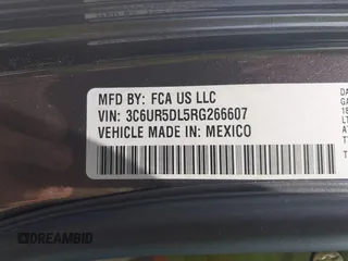2024 Ram 2500 Big Horn with VIN 3C6UR5DL5RG266607, listed as a IAAI auction lot 42710651 with 5,333 mi miles and . Bid and sale history available at DreamBid. Image 9.