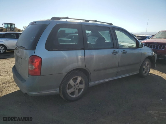 2003 Mazda MPV LX with VIN JM3LW28J930348248, listed as a Copart auction lot 47207255 with 161,079 mi miles and Salvage Title. Bid and sale history available at carsss.com. Image 3.