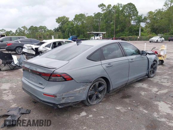 2023 Honda Accord Sport-L with VIN 1HGCY2F72PA053505, listed as a IAAI auction lot 42603967 with 38,944 mi miles and . Bid and sale history available at DreamBid. Image 4.