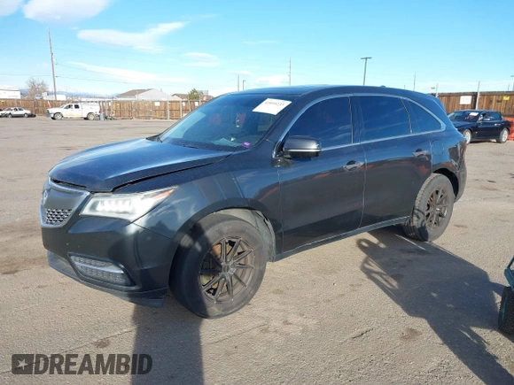 2014 Acura MDX with VIN 5FRYD3H28EB020910, listed as a IAAI auction lot 41035233 with 1 mi miles. Bid and sale history available at carsss.com. Image 17.