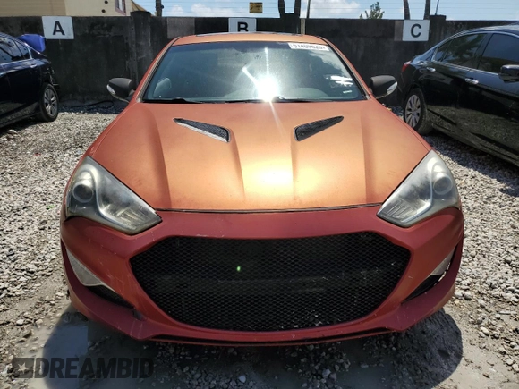 2013 Hyundai Genesis Coupe Track z VIN KMHHU6KJXDU091756, wystawiony jako Copart lot #51409625 z przebiegiem 112 585 mil mil oraz Czysty tytuł • Clean title. Historia ofert i sprzedaży dostępna na DreamBid. Obrazek 5.