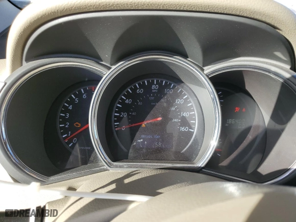 2014 Nissan Murano SV with VIN JN8AZ1MW1EW505343, listed as a Copart auction lot 42640715 with 186,400 mi miles and Salvage Title. Bid and sale history available at carsss.com. Image 9.