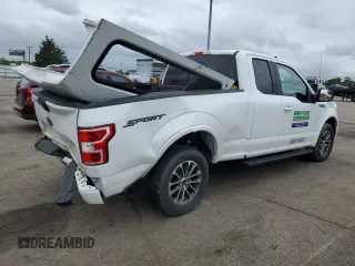 2019 Ford F-150 XL with VIN 1FTEX1CP1KFB02018, listed as a Copart auction lot 57113545 with 116,722 mi miles and Salvage title. Bid and sale history available at DreamBid. Image 3.