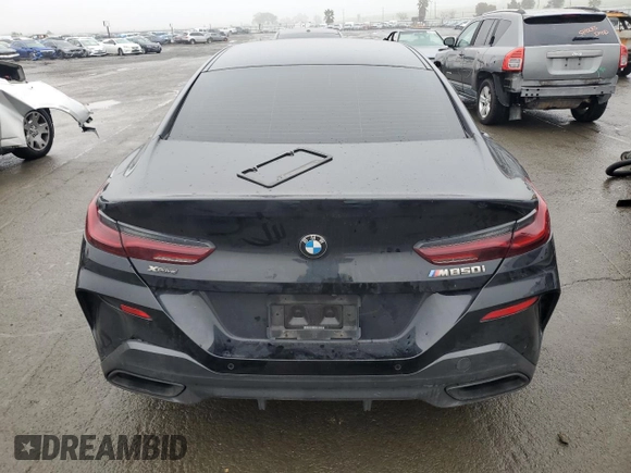 2022 BMW 8 Series M850i with VIN WBAGV8C0XNCH63529, listed as a Copart auction lot 86139494 with 78,710 mi miles and Salvage title. Bid and sale history available at DreamBid. Image 6.