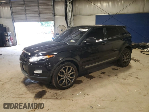 2015 Land Rover Range Rover Evoque Pure Plus with VIN SALVP2BGXFH044548, listed as a Copart auction lot 62451615 with 109,405 mi miles and Salvage title. Bid and sale history available at DreamBid. Image 1.
