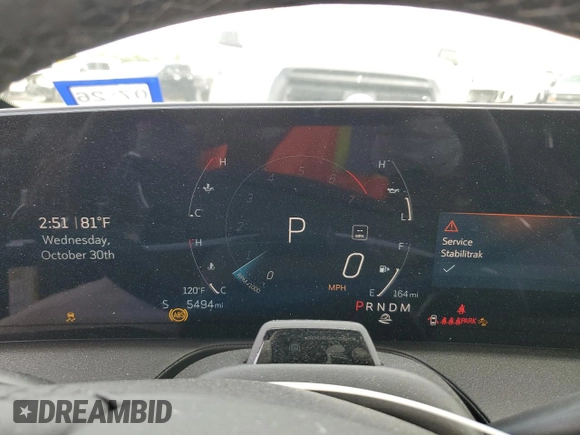 2025 Cadillac CT5 Premium Luxury with VIN 1G6DN5RW5S0100897, listed as a Copart auction lot 78741714 with 5,494 mi miles and Salvage title. Bid and sale history available at DreamBid. Image 9.