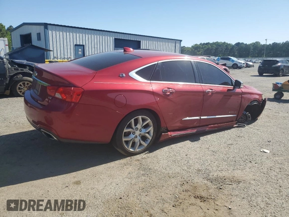 2015 Chevrolet Impala LTZ with VIN 1G1165S35FU104081, listed as a Copart auction lot 52936345 with 185,366 mi miles and Salvage Title. Bid and sale history available at DreamBid. Image 3.