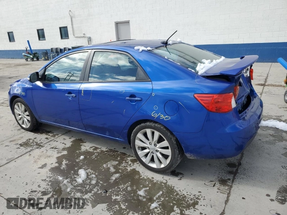 2010 Kia Forte SX with VIN KNAFW4A37A5310320, listed as a Copart auction lot 49351375 with 123,947 mi miles and Salvage Title. Bid and sale history available at carsss.com. Image 2.