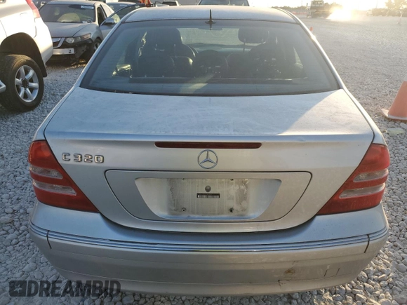 2003 Mercedes-Benz C 320 with VIN WDBRF64J33F325589, listed as a Copart auction lot 74736374 with 112,830 mi miles and Salvage Title. Bid and sale history available at DreamBid. Image 6.