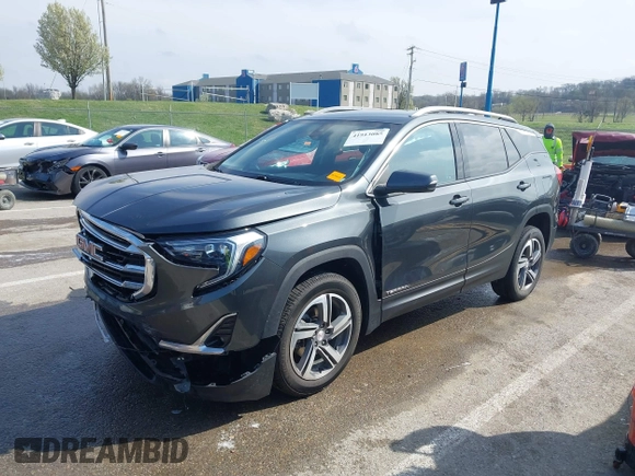 2019 GMC Terrain SLT with VIN 3GKALPEV5KL164461, listed as a IAAI auction lot 41913085 with 108,532 mi miles. Bid and sale history available at carsss.com. Image 2.