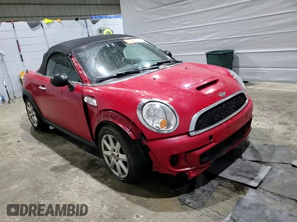 2012 MINI Roadster S with VIN WMWSY3C58CT144227, listed as a Copart auction lot 47918135 with 133,430 mi miles and Salvage Title. Bid and sale history available at DreamBid. Image 10.