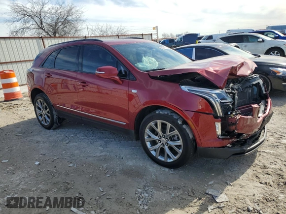 2021 Cadillac XT5 AWD Sport with VIN 1GYKNGRS1MZ229225, listed as a Copart auction lot 88223635 with 80,134 mi miles and Salvage title. Bid and sale history available at DreamBid. Image 4.