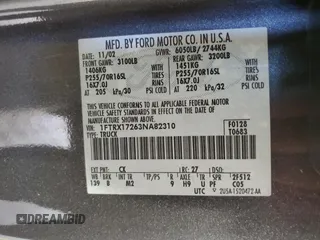 2003 Ford F-150 XL with VIN 1FTRX17263NA82310, listed as a Copart auction lot 76577354 with Not provided miles and Salvage title. Bid and sale history available at DreamBid. Image 12.