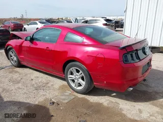 2013 Ford Mustang V6 with VIN 1ZVBP8AM9D5254770, listed as a IAAI auction lot 41828023 with 97,926 mi miles. Bid and sale history available at carsss.com. Image 3.