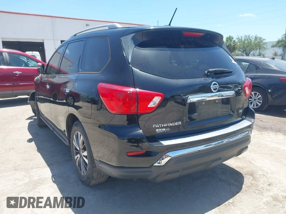 2018 Nissan Pathfinder S with VIN 5N1DR2MN5JC607189, listed as a IAAI auction lot 42146643 with 115,704 mi miles and . Bid and sale history available at DreamBid. Image 3.