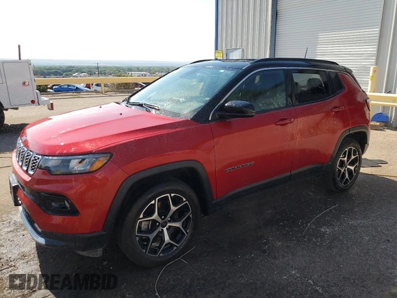 2025 Jeep Compass Limited with VIN 3C4NJDCN2ST513905, listed as a Copart auction lot 64436925 with 16,811 mi miles and Clean title. Bid and sale history available at DreamBid. Image 1.