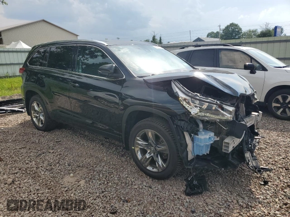 2019 Toyota Highlander Limited with VIN 5TDDZRFH3KS924540, listed as a Copart auction lot 64001705 with 128,356 mi miles and Salvage title. Bid and sale history available at DreamBid. Image 4.