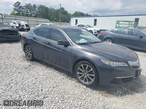 2015 Acura TLX Technology with VIN 19UUB3F53FA000885, listed as a Copart auction lot 52609935 with 120,971 mi miles and Salvage title. Bid and sale history available at DreamBid. Image 4.