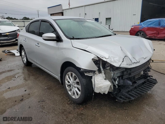 2019 Nissan Sentra S with VIN 3N1AB7AP9KY396606, listed as a Copart auction lot 44627745 with 72,610 mi miles and Salvage Title. Bid and sale history available at carsss.com. Image 4.
