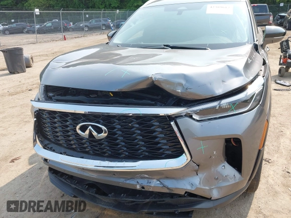 2023 Infiniti QX60 Luxe z VIN 5N1DL1FSXPC359769, wystawiony jako IAAI lot #42389617 z przebiegiem 32 281 mil mil oraz . Historia ofert i sprzedaży dostępna na DreamBid. Obrazek 6.