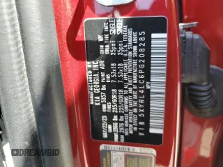 2023 Kia Sorento S with VIN 5XYRL4LC6PG208285, listed as a Copart auction lot 49927455 with 25,216 mi miles and Salvage Title. Bid and sale history available at DreamBid. Image 15.