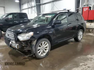 2010 Toyota Highlander Hybrid with VIN JTEBW3EH7A2041735, listed as a Copart auction lot 84684724 with 126,190 mi miles and Salvage Title. Bid and sale history available at carsss.com. Image 1.