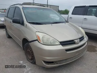 2005 Toyota Sienna CE with VIN 5TDZA23C55S375621, listed as a IAAI auction lot 41921415 with 257,259 mi miles. Bid and sale history available at carsss.com. Image 1.