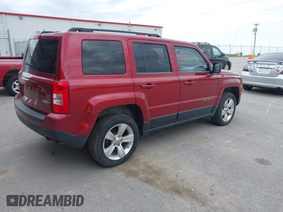 2012 Jeep Patriot Latitude with VIN 1C4NJRFB6CD564345, listed as a IAAI auction lot 42033221 with 158,805 mi miles and . Bid and sale history available at carsss.com. Image 4.