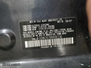 2008 Subaru Impreza Wagon (Natl) i w/Premium Pkg with VIN JF1GH61678H806336, listed as a Copart auction lot 85454444 with 206,589 mi miles and Salvage Title. Bid and sale history available at carsss.com. Image 12.