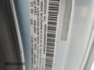 2010 Volkswagen Beetle with VIN 3VWRG3AG9AM018685, listed as a Copart auction lot 64543775 with 103,537 mi miles and Salvage title. Bid and sale history available at DreamBid. Image 12.
