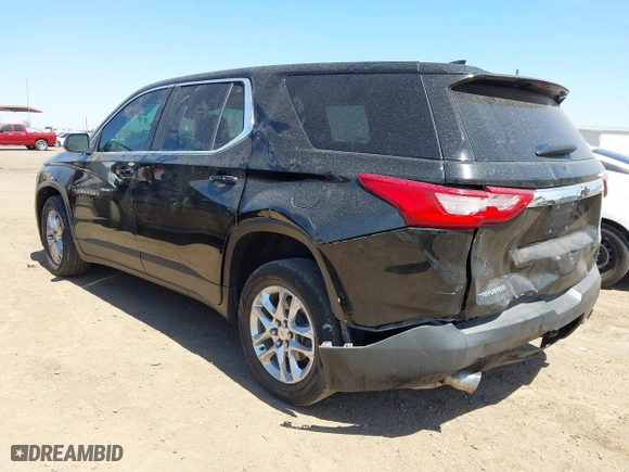 2021 Chevrolet Traverse LS with VIN 1GNERFKW0MJ165988, listed as a IAAI auction lot 42018002 with 72,315 mi miles. Bid and sale history available at carsss.com. Image 3.