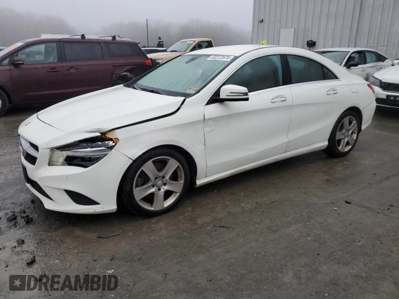 2015 Mercedes-Benz CLA 250 z VIN WDDSJ4GB3FN191273, wystawiony jako Copart lot #82372574 z przebiegiem 81 603 mil mil oraz Szkoda całkowita • Salvage title. Historia ofert i sprzedaży dostępna na DreamBid. Obrazek 1.