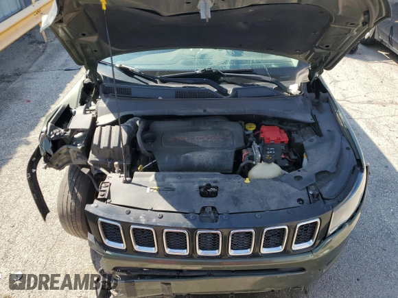 2019 Jeep Compass Latitude with VIN 3C4NJDBB2KT735142, listed as a Copart auction lot 57287444 with 139,517 mi miles and Non repairable. Bid and sale history available at DreamBid. Image 12.