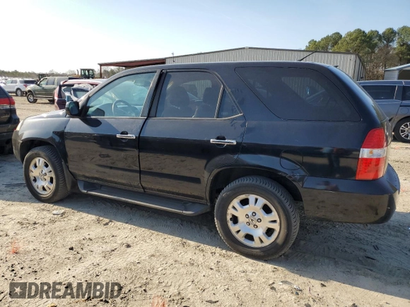 2002 Acura MDX with VIN 2HNYD18292H528292, listed as a Copart auction lot 48873355 with 150,057 mi miles and Salvage Title. Bid and sale history available at carsss.com. Image 2.