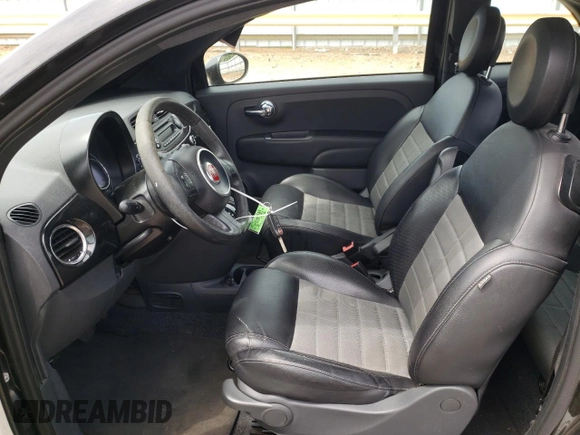 2013 FIAT 500 Sport with VIN 3C3CFFBR1DT544580, listed as a Copart auction lot 54379225 with 95,457 mi miles and Salvage Title. Bid and sale history available at carsss.com. Image 7.