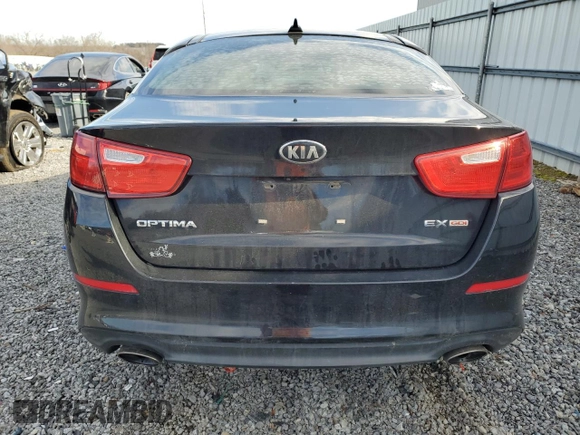 2015 Kia Optima EX with VIN 5XXGN4A77FG455101, listed as a Copart auction lot 45571055 with 211,941 mi miles and Salvage Title. Bid and sale history available at carsss.com. Image 6.