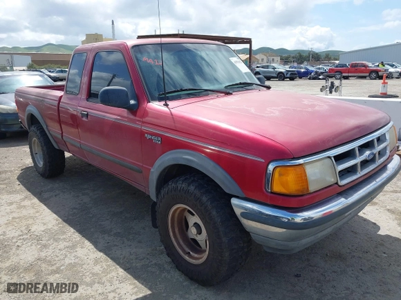 1994 Ford Ranger Splash with VIN 1FTCR15X3RPB69674, listed as a IAAI auction lot 41931622 with 144,828 mi miles. Bid and sale history available at carsss.com. Image 1.