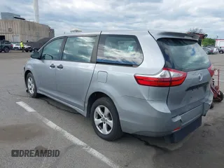 2018 Toyota Sienna L with VIN 5TDZZ3DC4JS945535, listed as a IAAI auction lot 42219652 with 129,059 mi miles and . Bid and sale history available at DreamBid. Image 3.