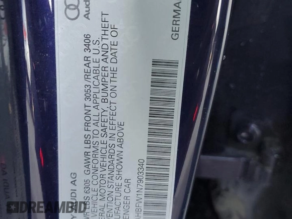 2022 Audi RS e-tron GT z VIN WAUAHBFW1N7903340, wystawiony jako Copart lot #79074014 z przebiegiem 13 755 mil mil oraz Szkoda całkowita • Salvage title. Historia ofert i sprzedaży dostępna na DreamBid. Obrazek 12.
