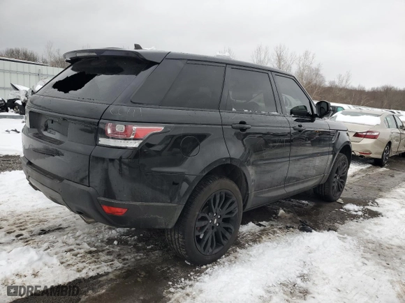 2016 Land Rover Range Rover Sport V8 Dynamic with VIN SALWR2EF3GA550833, listed as a Copart auction lot 45213845 with 77,758 mi miles and Salvage Title. Bid and sale history available at carsss.com. Image 3.