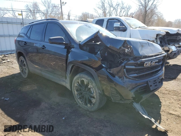 2021 GMC Terrain SLE with VIN 3GKALTEVXML399336, listed as a Copart auction lot 50772205 with Not Provided miles and Salvage Title. Bid and sale history available at carsss.com. Image 4.