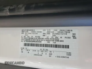 2024 Ford Transit Cargo with VIN 1FTRU8XG0RKA03544, listed as a Copart auction lot 80973924 with 3,415 mi miles and Salvage Title. Bid and sale history available at DreamBid. Image 12.